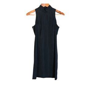 Hugo buscati black sleeveless mini dress